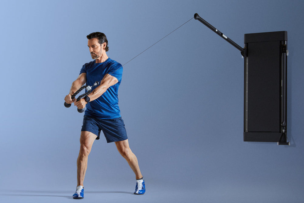 Tony Horton exercising on Tonal