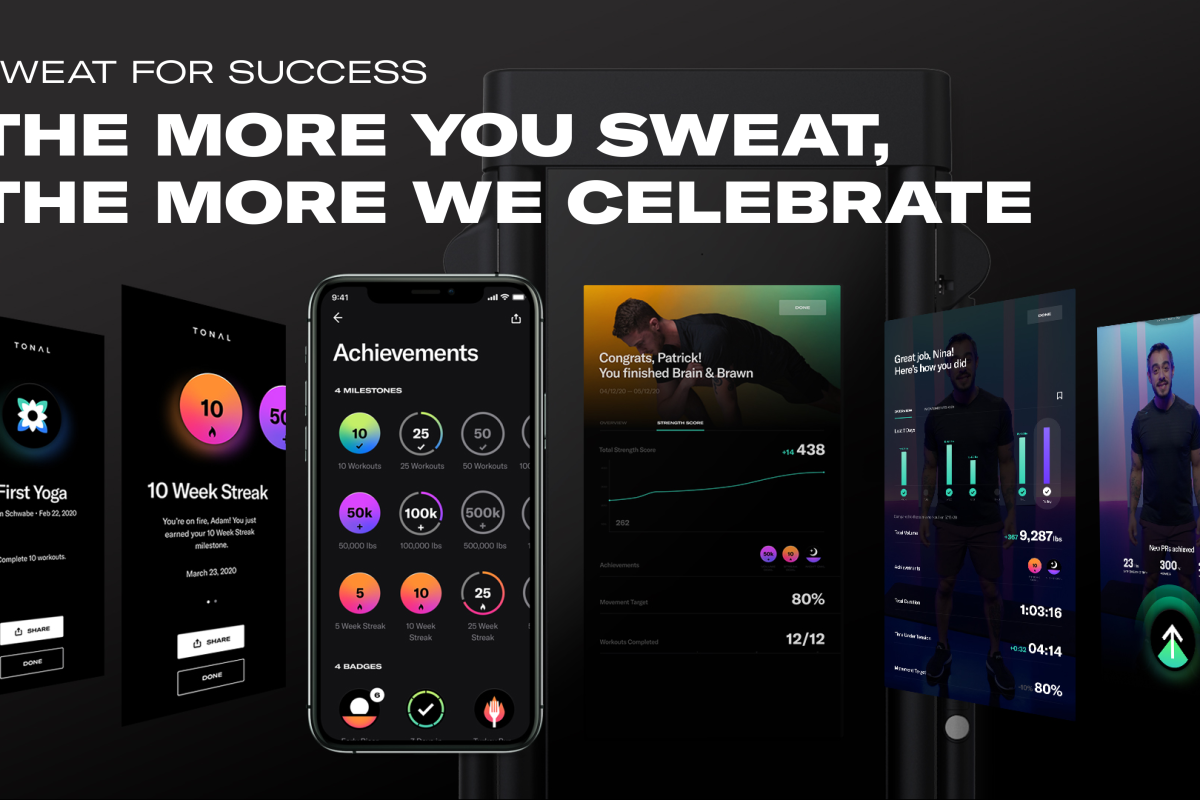 Celebrate Your Progress with Tonal Achievements, PRs, and Workout Summaries