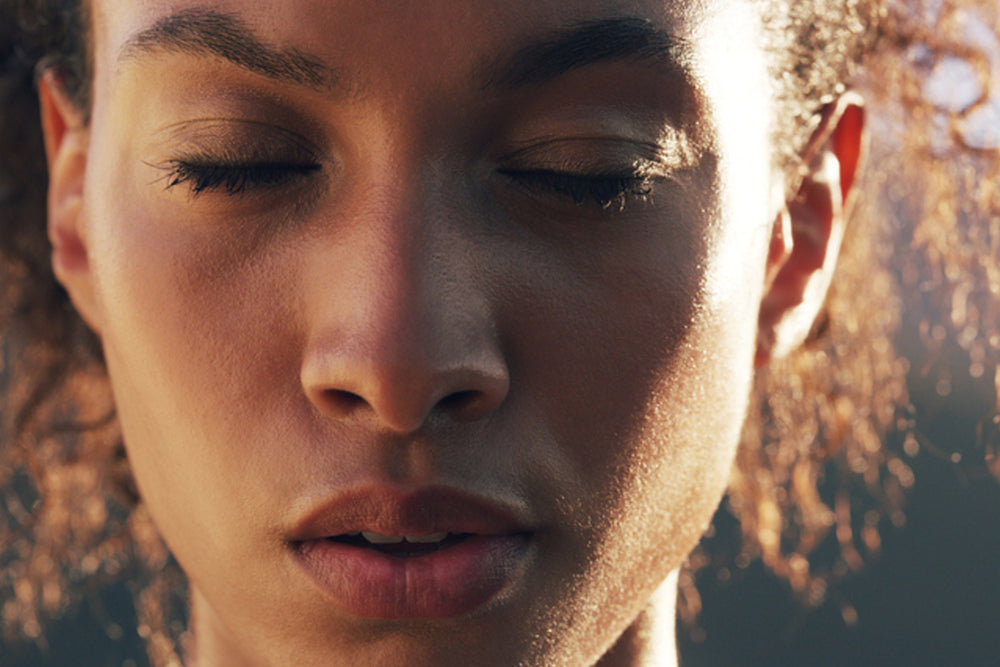 Woman looking focused, developing the power of discipline