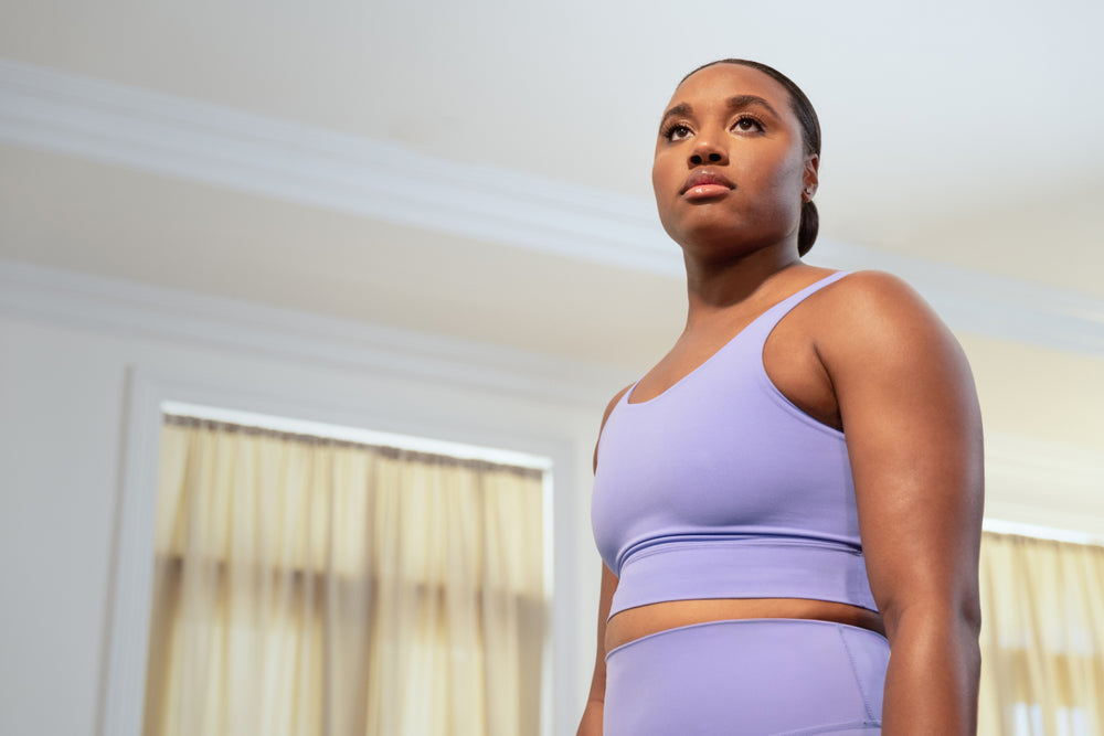 Tonal partner Simone Manuel posing for the Strength Made Me campaign.