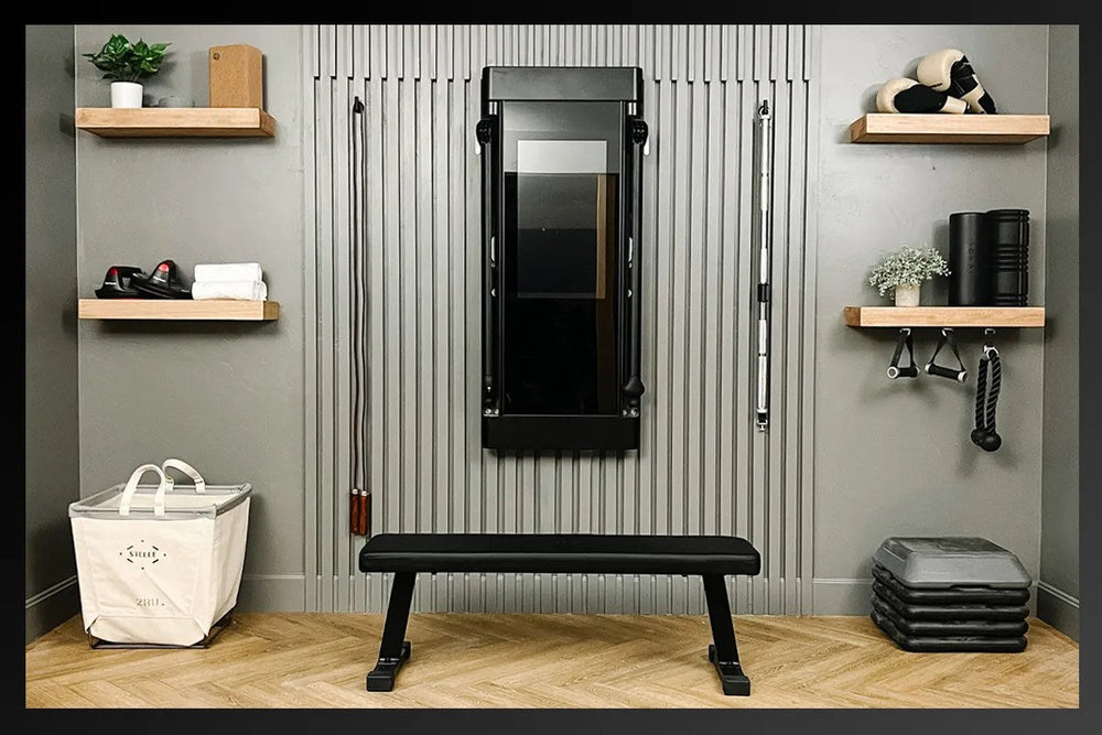 Stylish Tonal home gym.