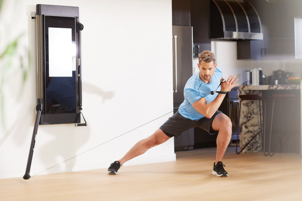 Man working out on Tonal