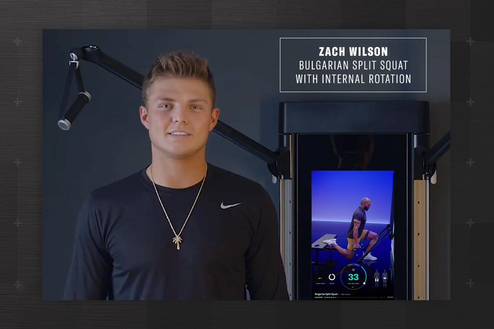 Quarterback Zach Wilson on Tonal