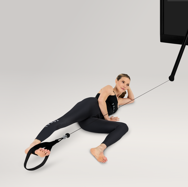 Pilates Loops Side Lying Leg Press