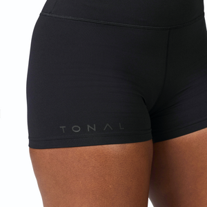 Woman wearing Tonal x Splits59 Airweight 3.5 inch short in Black