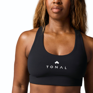 Woman wearing Tonal x Splits59 Sarah Airweight Bra in Black