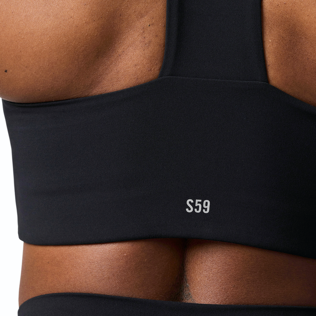 Woman wearing Tonal x Splits59 Sarah Airweight Bra in Black