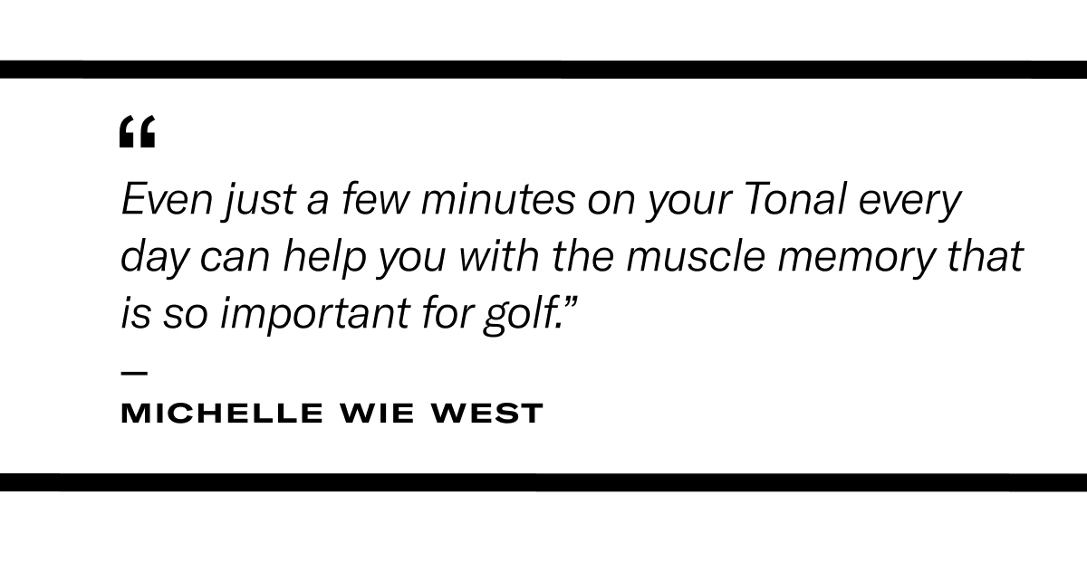 Tonal best sale golf workout