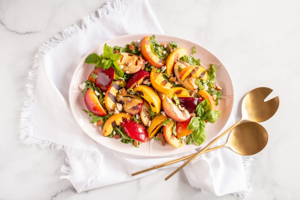 grilled stone fruit salad