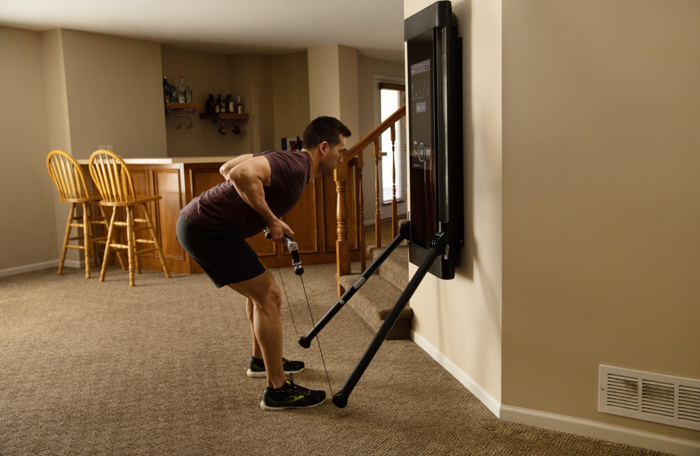 John Sill working out on Tonal