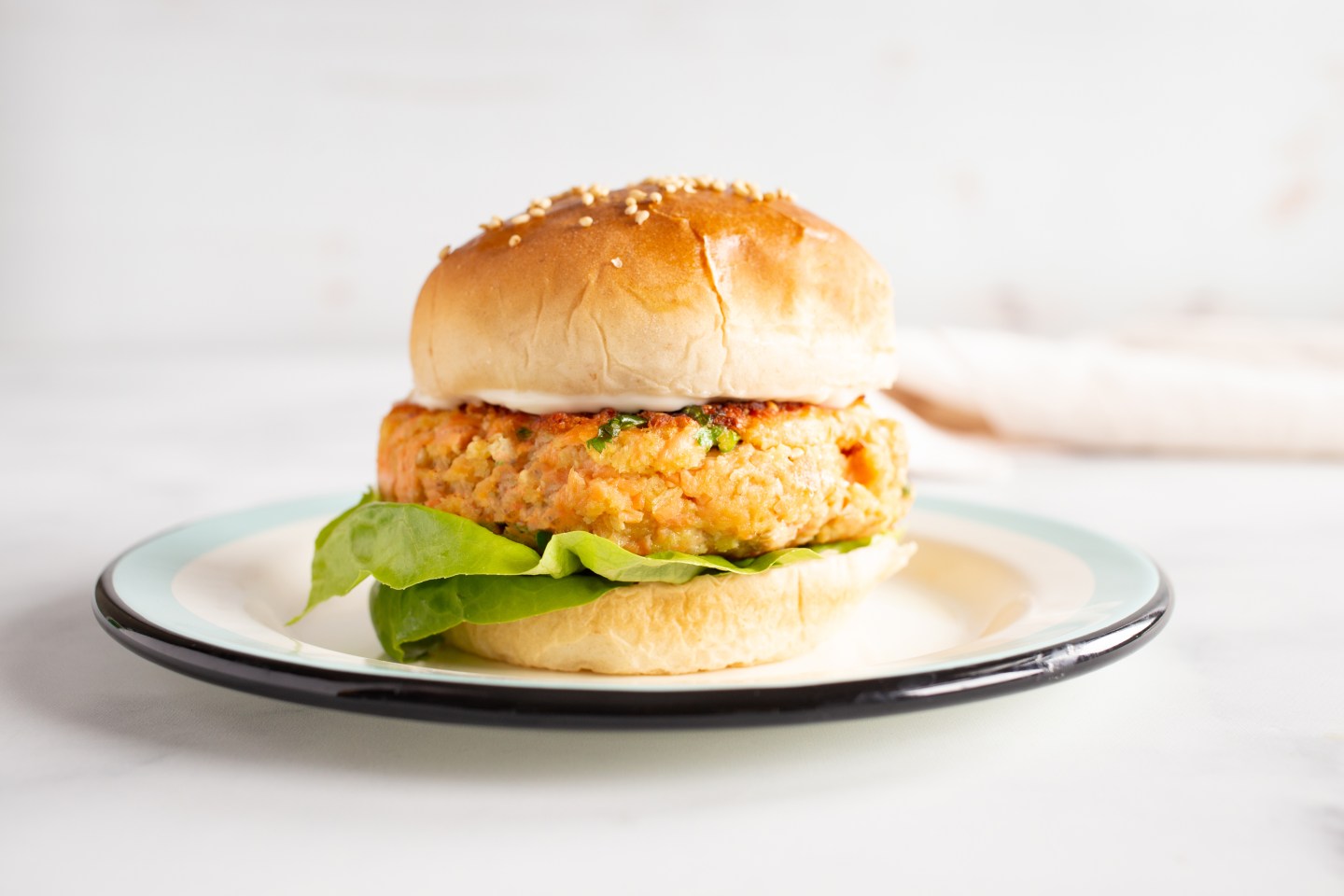 salmon burger